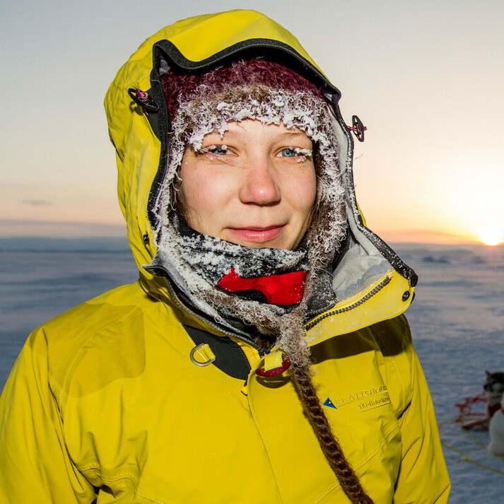 Sarah McNair-Landry in the arctic